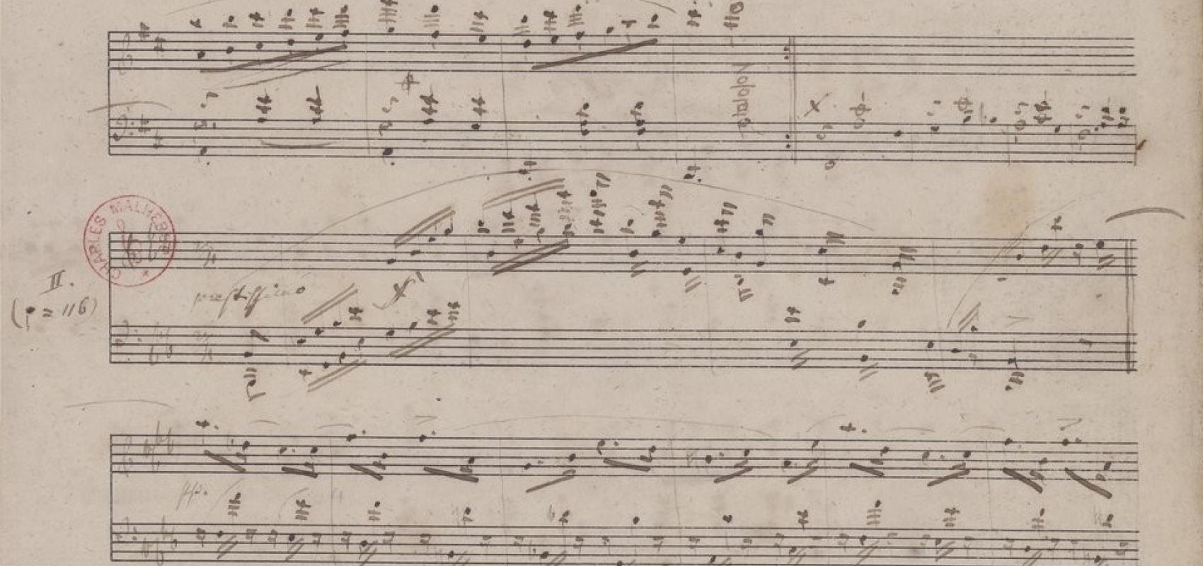Robert Schumann, « Pappillons », manuscrit autographe, 1832 -  - BnF, département de la Musique