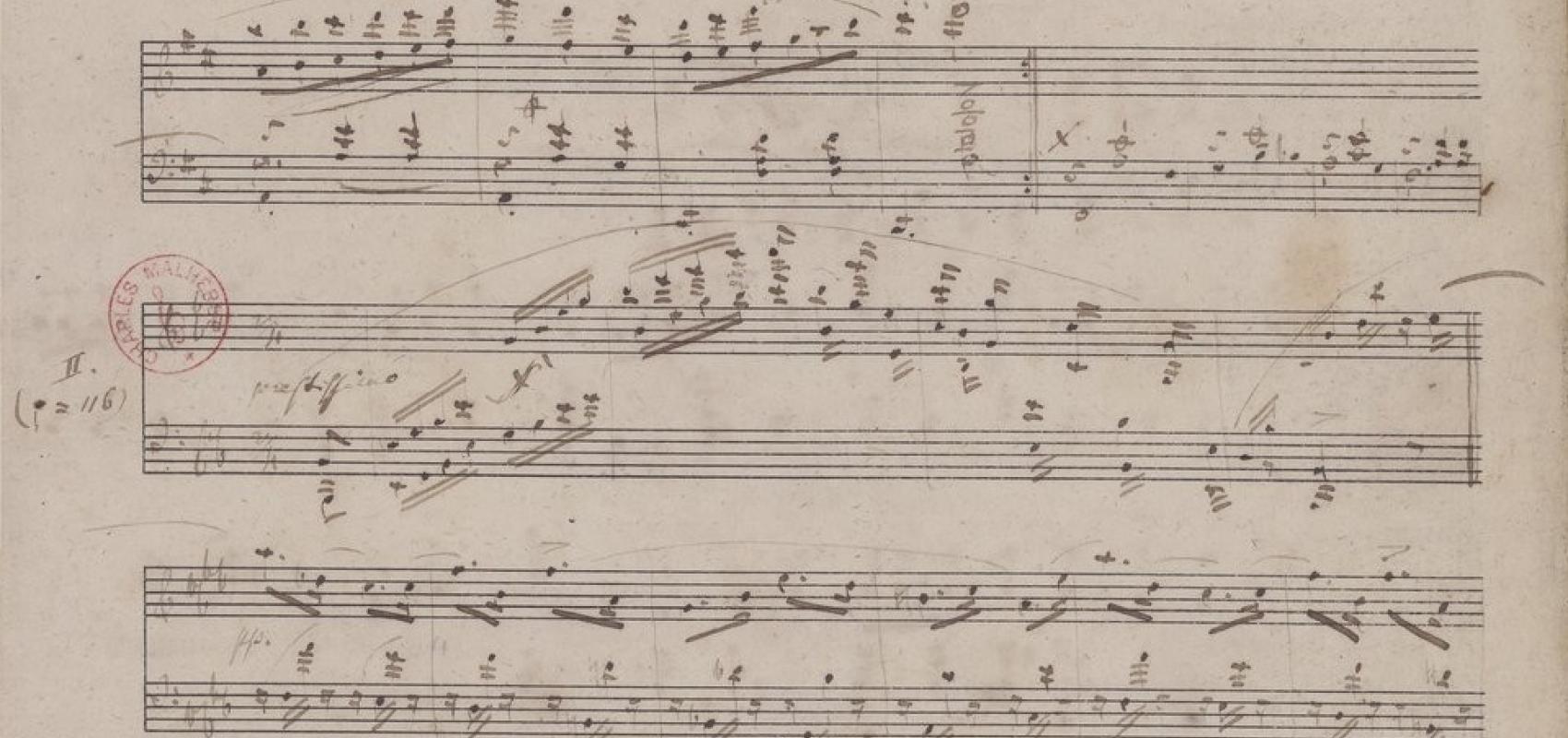 Robert Schumann, « Pappillons », manuscrit autographe, 1832 - - BnF, département de la Musique