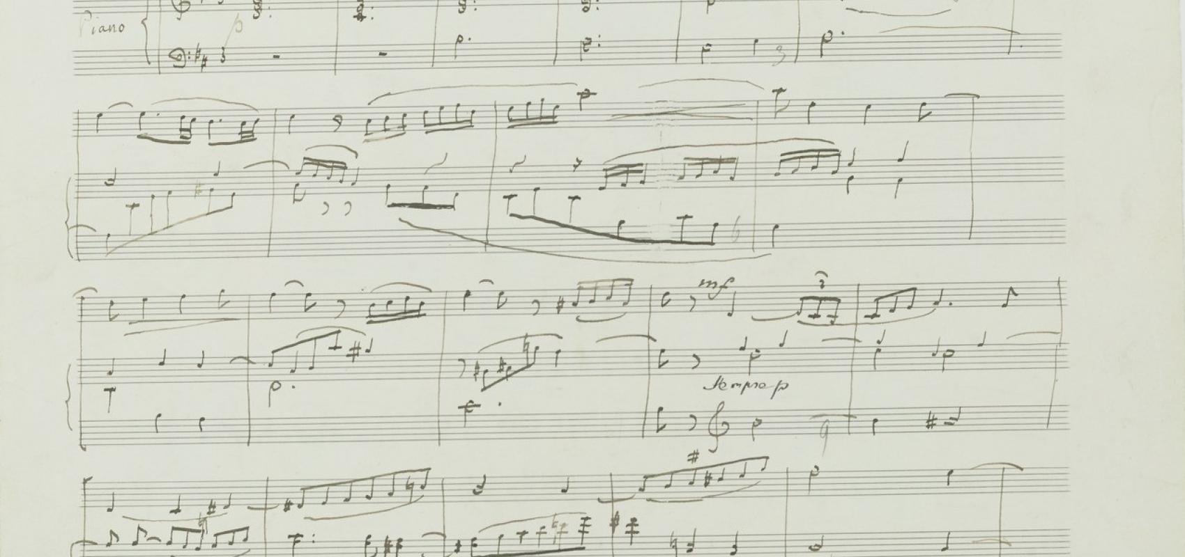 Camille Saint-Saëns, « Sonate pour hautbois et piano », manuscrit autographe, 1921 -  - BnF, département de la Musique