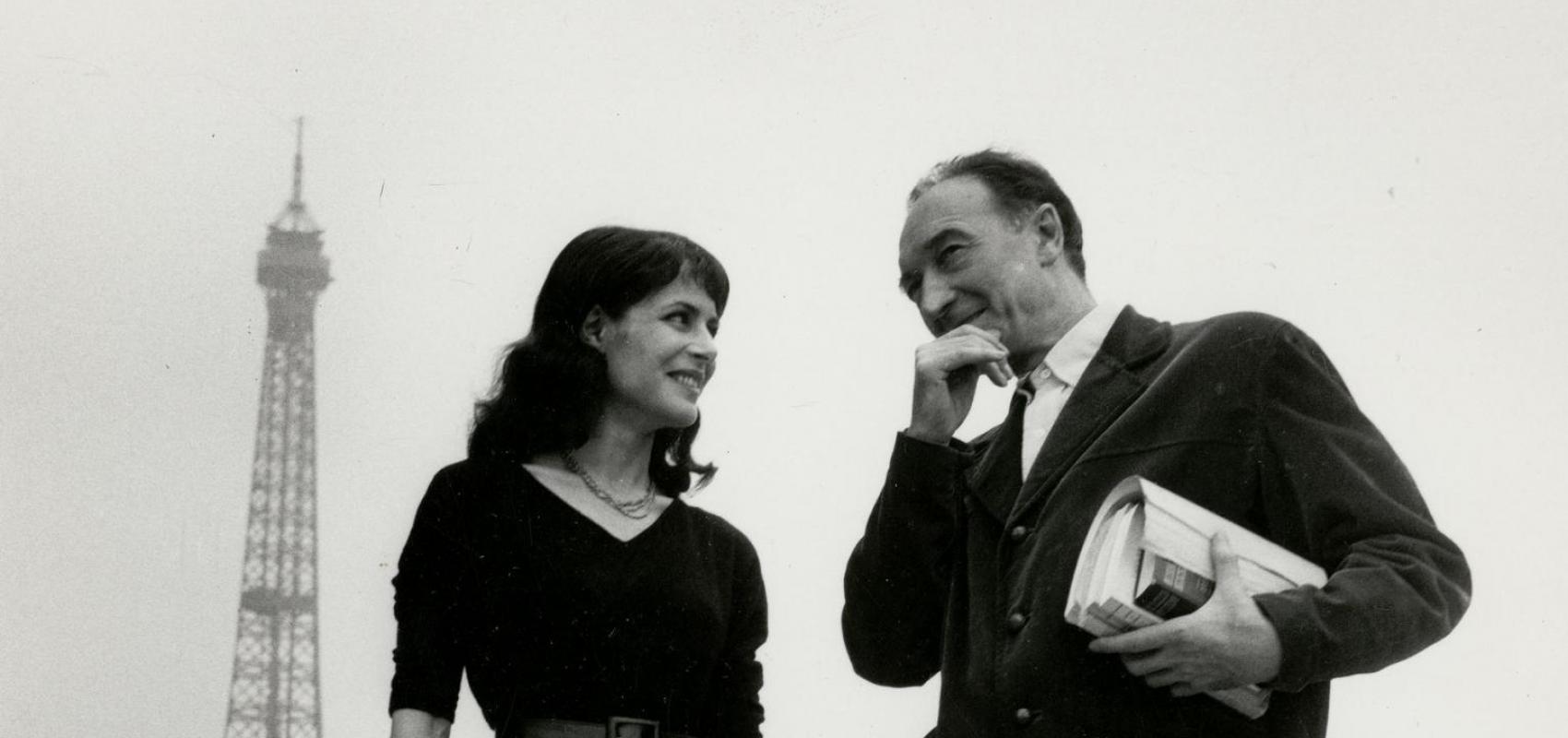 Catherine Sellers et Jean Vilar, Théâtre national populaire-Palais de Chaillot (Paris) - 1960 - BnF, Arts du spectacle © Succession Agnès Varda 