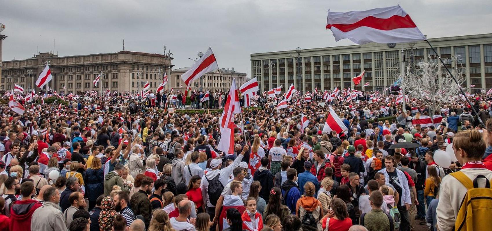Manifestation à Minsk, 23 août 2020 - - D.R.