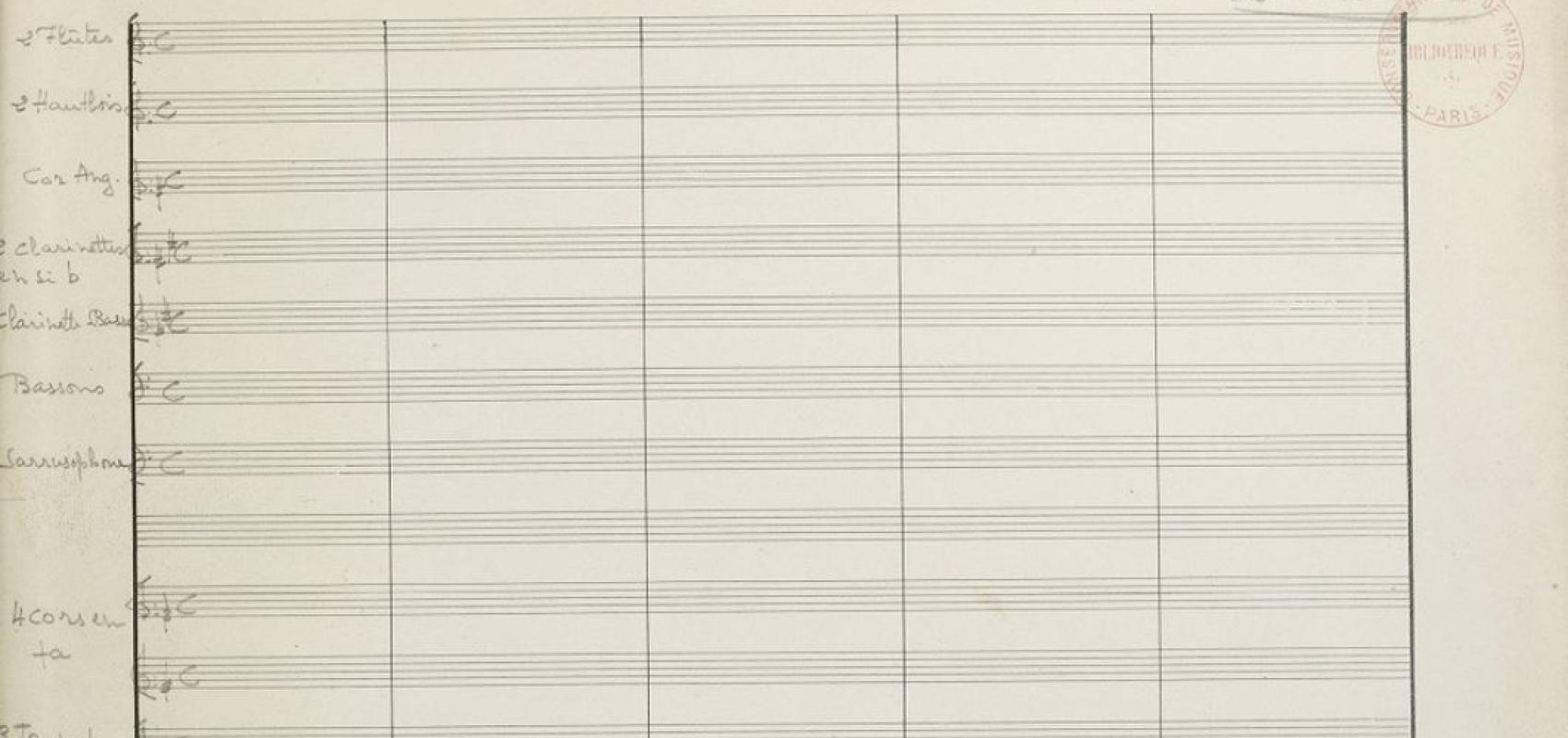  la MusiqueLili Boulanger, « Faust et Hélène », manuscrit autographe, 1913. Dép. de la Musique -  - BnF
