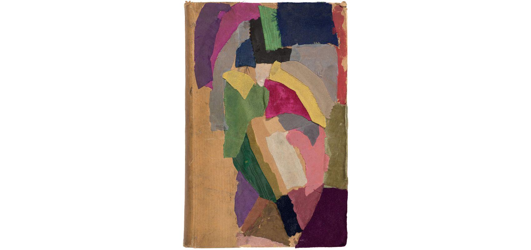 Demi-rel. de Sonia Delaunay – « Les Transplantés » de Ricciotto Canudo - 1914 - BnF, Réserve des livres rares – RES 8-Z DELAUNAY-249