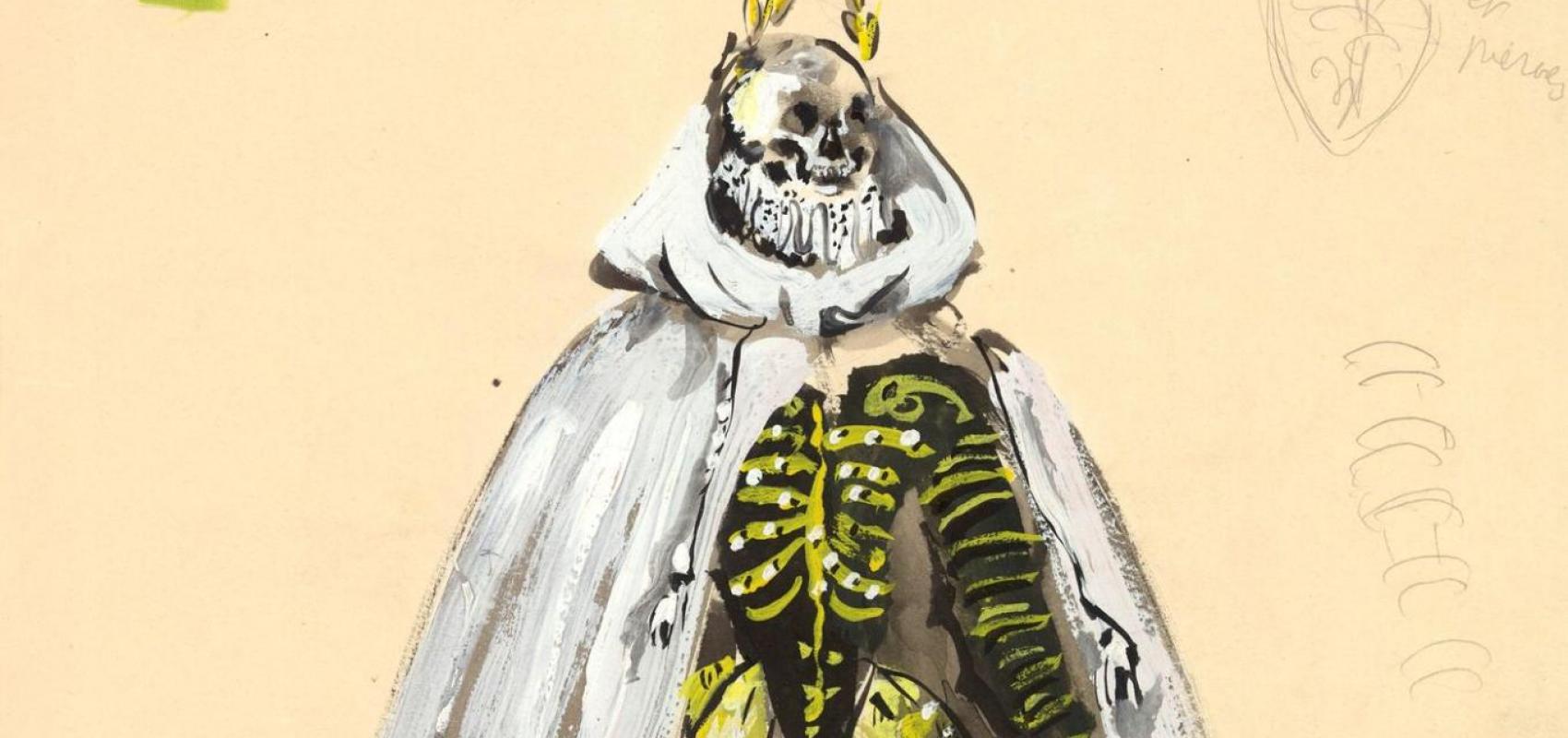 Maquette de costume de Christian Bérard pour « Dom Juan » ou « Le Festin de pierre » -  - BnF, département des Arts du spectacle – FOL-MAQ-7480