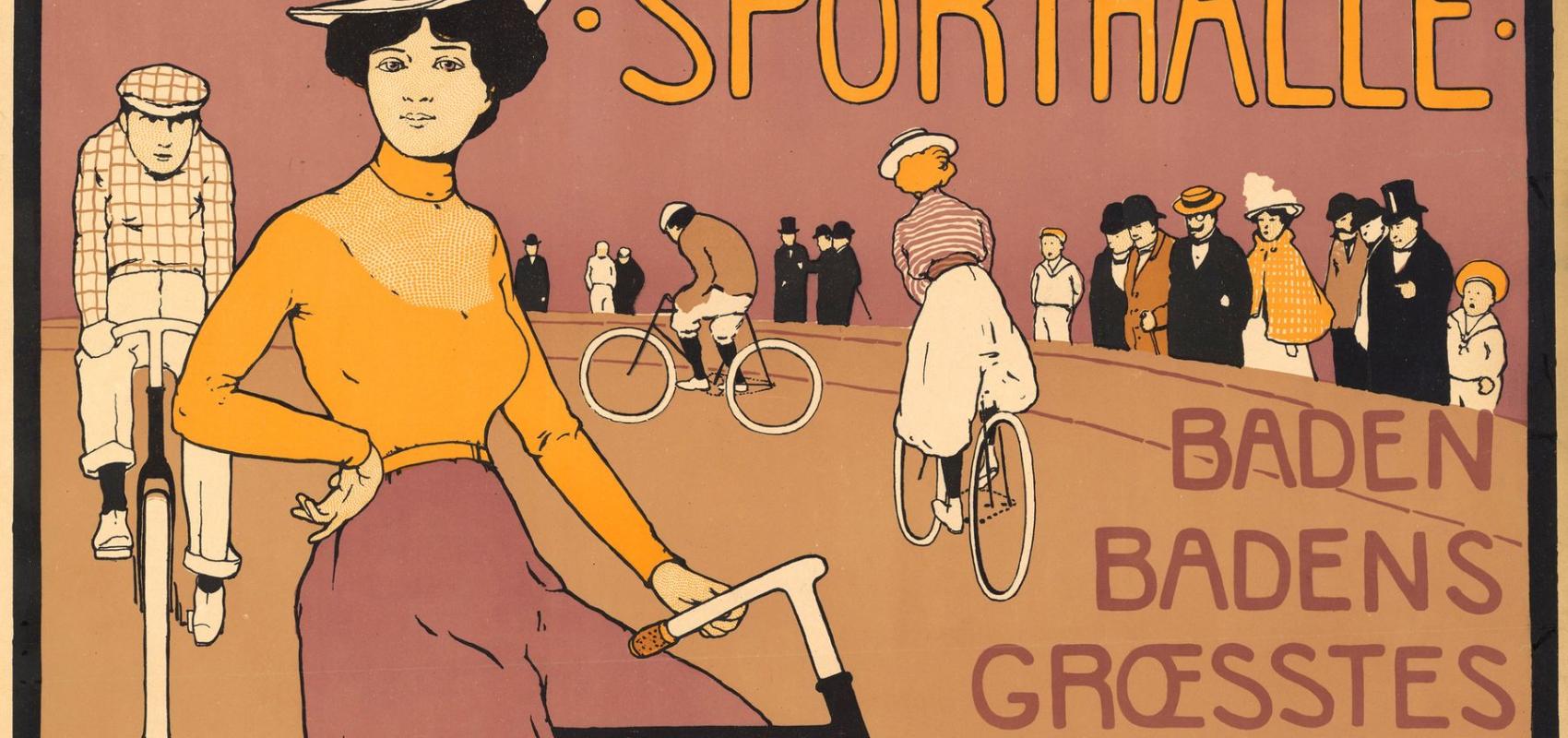 Velodrom Sporthalle Karl Vogel und C°... Affiche d'Yvo Puhonny (détail) - 1890 - BnF - Bibliothèque nationale de France