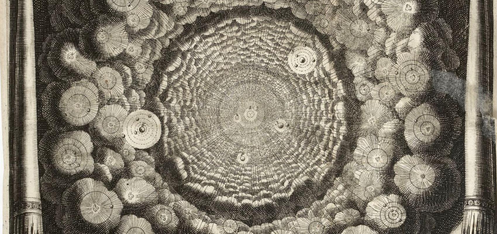 Illustration pour « Entretiens sur la pluralité des mondes » de Bernard de Fontenelle - 1686 - BnF, Réserve des livres rares