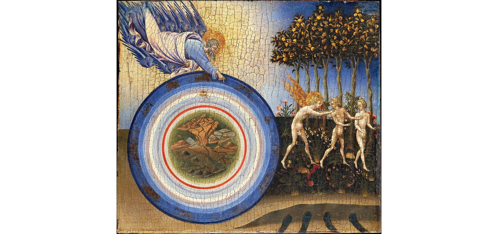 Giovanni di Paolo – La Création du monde, et Adam et Ève chassés du paradis terrestre - 1445 - Metropolitan Museum of Art, New York