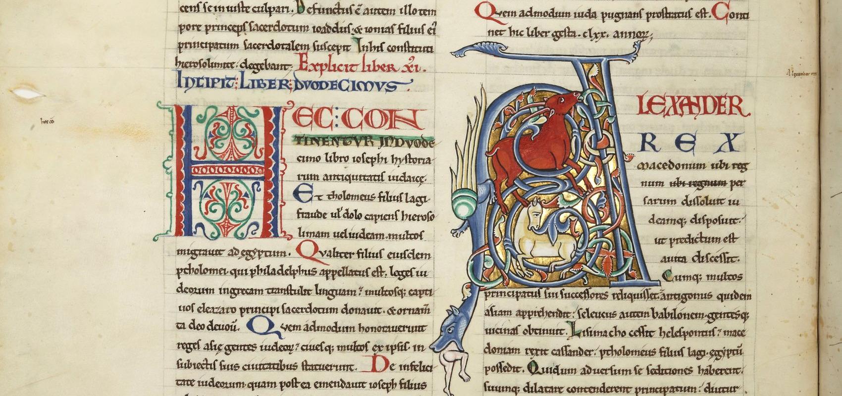 « Antiquitates judaicae » de Flavius Josephus - XIIe siècle - BnF, département des Manuscrits, lat. 8959