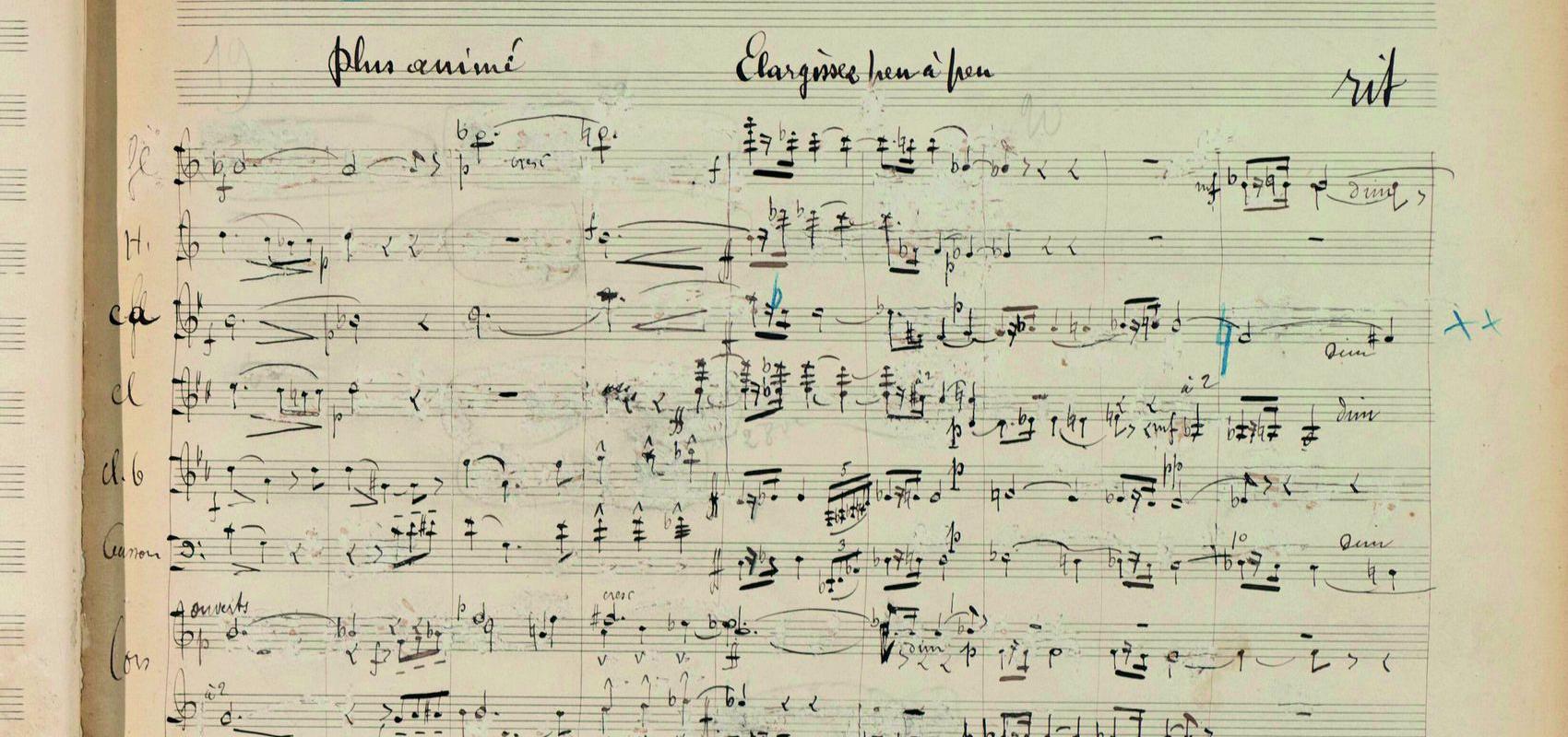 Gustave Charpentier (1860-1956), « Louise », manuscrit en partie autographe. Roman musical en 4 actes et 5 tableaux. - 1897 - BnF, Bibliothèque-musée de l’Opéra, RES-2172