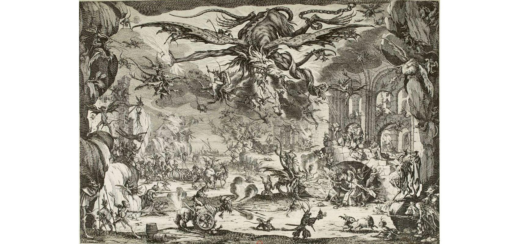 Jacques Callot (1592-1635), La Tentation de saint Antoine - 1635 - BnF, département des Estampes et de la photographie, RESERVE BOITE ECU-ED-25 (19)