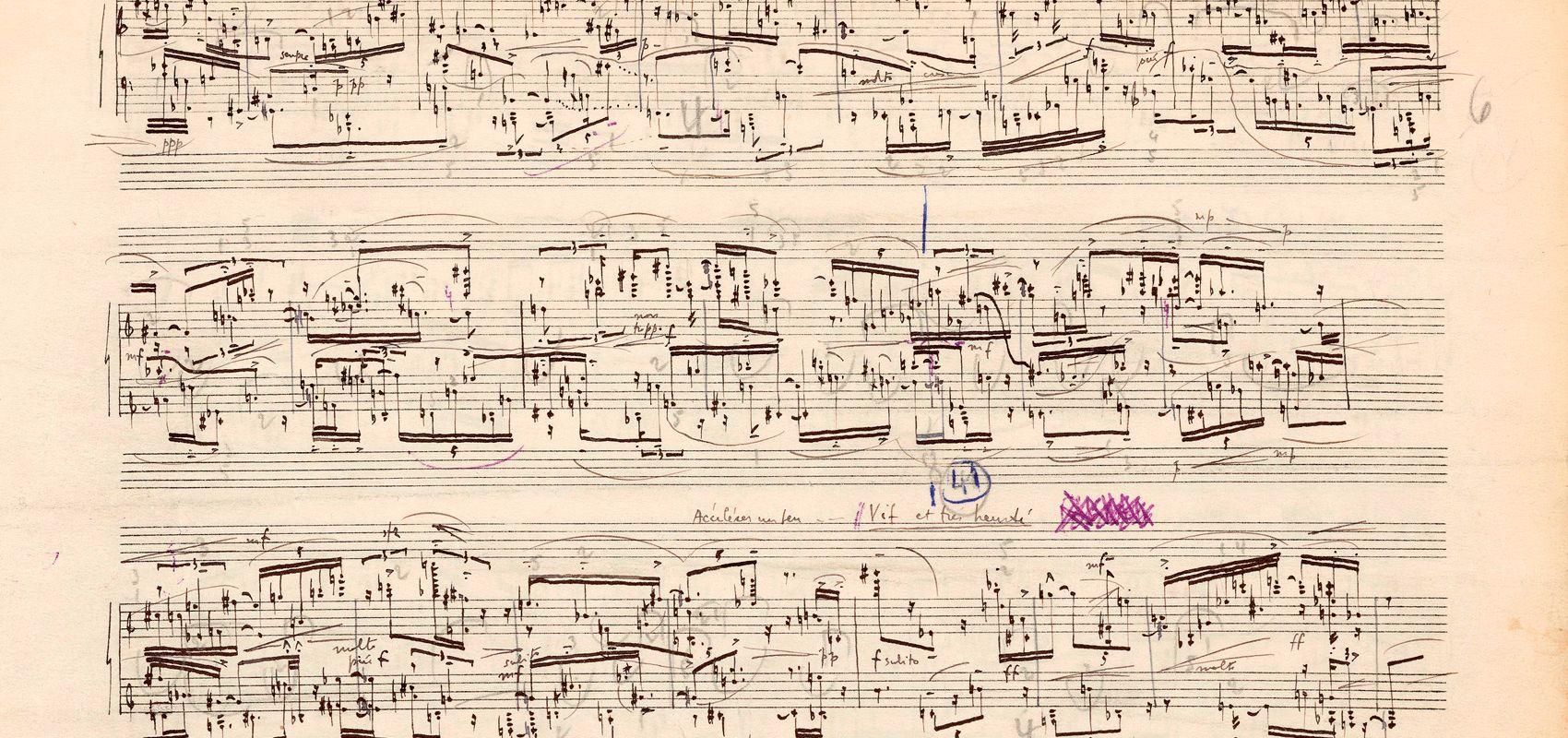 Pierre Boulez, « Deuxième sonate pour piano » - - © Éditions Heugel, avec l'aimable autorisation de Premiere Music Group. Photo BnF