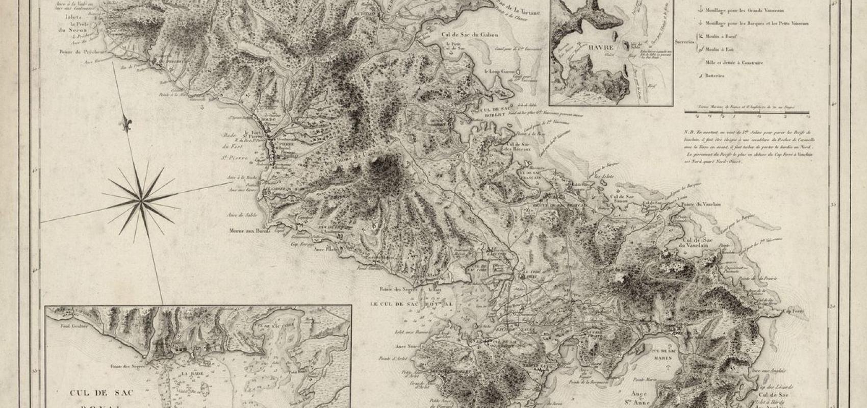 Carte de La Martinique - 1790 - BnF, , département des Cartes et plans, GE D-15573
