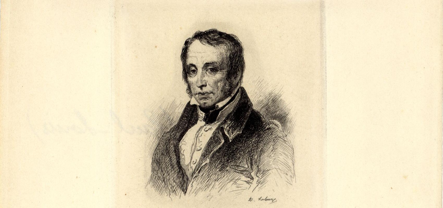 Portrait de Paul-Louis Courier par Adolphe Lalauze - - Bibliothèque Sainte-Geneviève, EST 98 RES (P.44)