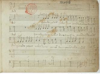 "Motets" de Marc-Antoine Charpentier, manuscrit autographe, 1670-1675. BnF, département de la Musique, RES VMC MS-27
