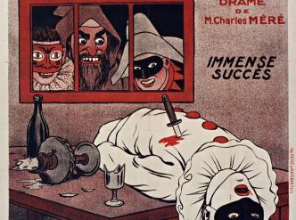 Tournée du Théâtre du Grand Guignol de Paris, affiche d'Adrien Barrère, 1920. BnF, département des Estampes et de la photographie