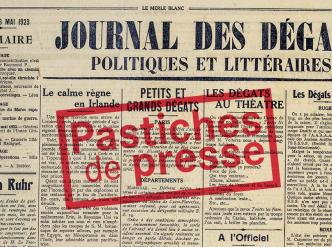 « Journal de dégâts politiques et littéraires », publié en page 5 du « Merle blanc »