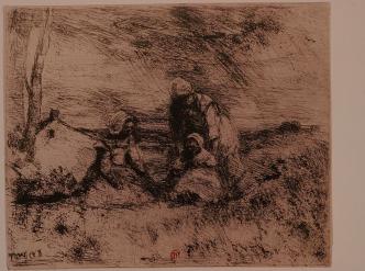 « La Petite sœur » de Camille Corot (1796-1875) – Cliché-verre