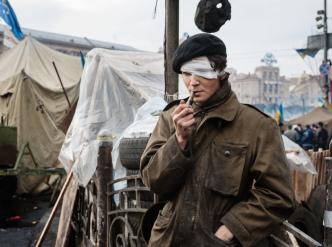 Maïdan Nezalezhnosti, Kyiv, 23 février 2014