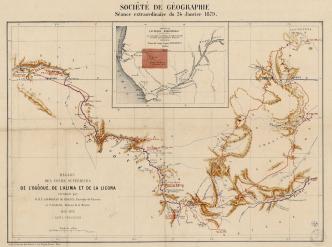 Région des cours supérieurs de l'Ogôoué, de l'Alima et de la Licona reconnue par M.M.P. Savorgnan de Brazza et N. Ballay