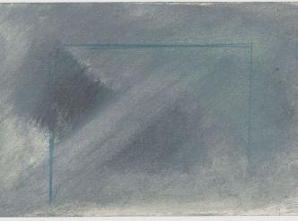 La Ligne Bleue (extrait d’un carnet à dessins), Geneviève Asse (1923-2021)