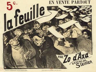 « La Feuille » – En vente partout – Par Zo d'Axa – Dessins de Steinlen