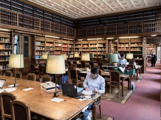 Vue de la salle de lecture de l’Arsenal