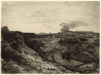 Carrières près de Montmartre, François Chifflart