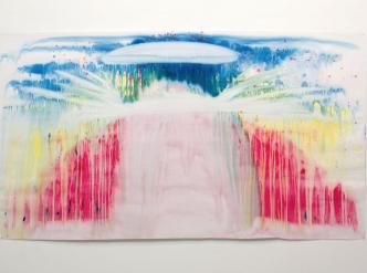 Miriam Cahn, Atombombe, aquarelle sur papier