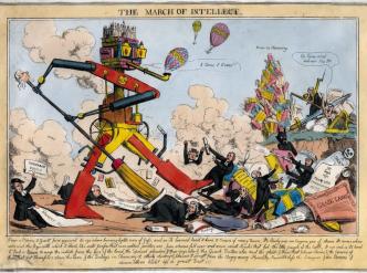 Robert Seymour (1798-1836), The march of Intellect. Caricatures sur le progrès, les machines et les transports