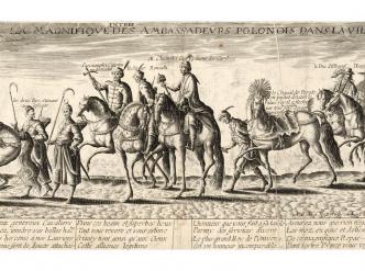 La magnifique entrée des Ambassadeurs Polonois dans la ville de Paris le 19 septembre, de F. Campion, graveur