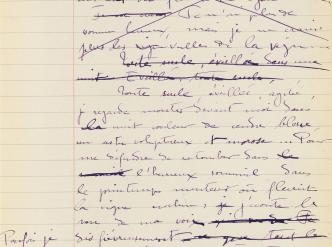 Manuscrit des Vrilles de la vigne de Colette