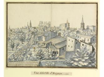 Étienne Martellange, « Veüe de la Ville d'Avignon »