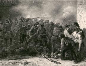 Barricade de la rue Folie-Méricourt, (25 Juin, 1848)