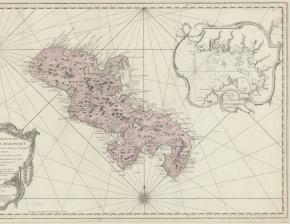Carte réduite de l'Isle de la Martinique, 1758 - Nicolas Bellin