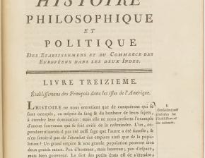 Histoire philosophique et politique, 1780 - Guillaume-Thomas Raynal