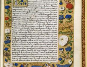Rés. Vélins 734 : Paolo Emilio. De rebus gestis Francorum libri IIII. Paris : Josse Bade, vers 1517. In-folio 