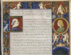 Rés. Vélins 724 : Giovanni Simonetta. Historia delle cose facte dallo invictissimo duca Francesco Sforza. Milan : Antonio Zarotto, 1490. In-folio 