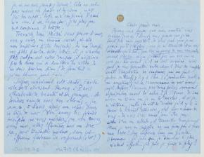 Lettre d'Edmond Rostand à Sarah Bernhardt