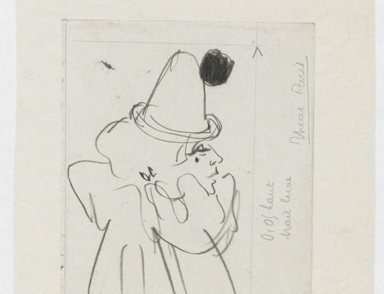 Lyse Berty en costume de clown