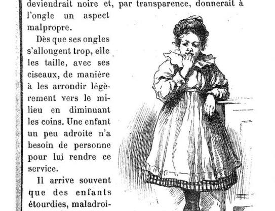 La fillette bien élevée – Enfant se rongeant les ongles 