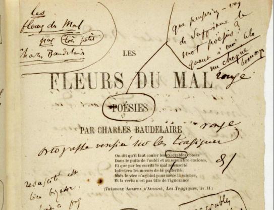 Charles Baudelaire. Les Fleurs du mal