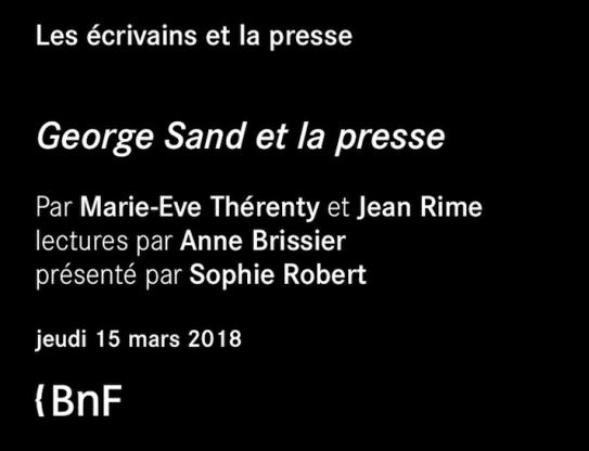 George Sand et la presse