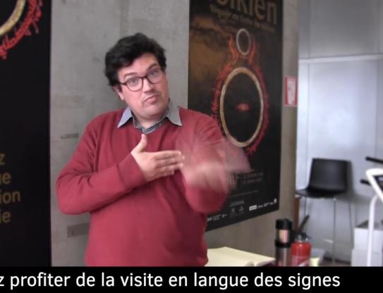 Visite en langue des signes de l'exposition Tolkien