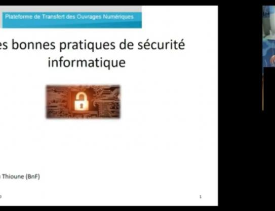 Matinée avec les utilisateurs de la plateforme PLATON – Sécurité informatique