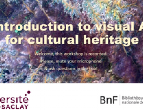 Workshop: Introduction to visual AI for cultural heritage