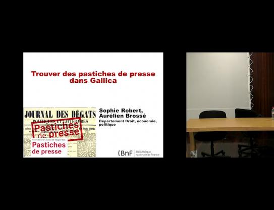 Trouver des pastiches de presse dans Gallica