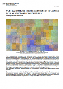 Voir la musique : représentations et influences de la musique dans les arts visuels  (FR - PDF - 281.4 Ko)