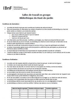 Conditions d’utilisation des salles de groupe de la Bibliothèque tous publics (FR - PDF - 91.11 Ko)