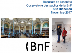 Observatoire des publics du site Richelieu, enquête in situ et enquête en ligne menées en 2016-2017, 2832 répondants (FR - PDF - 1.03 Mo)
