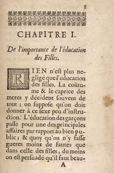 « De l’importance de l’éducation de filles » – françois de Fénelon